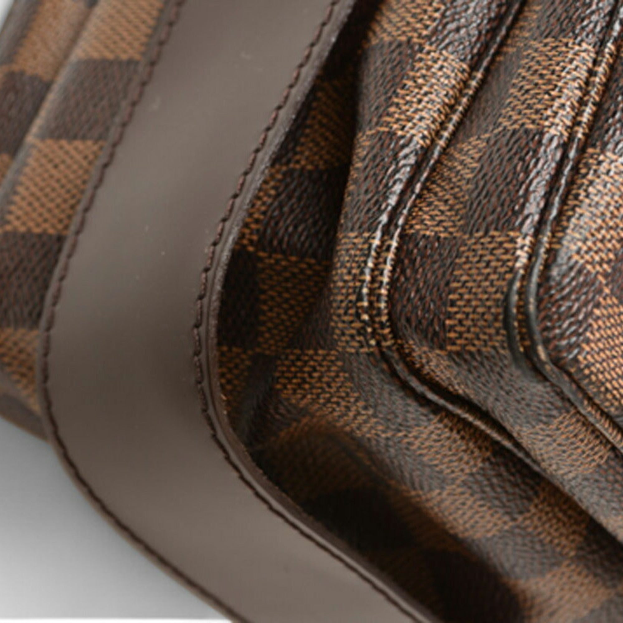 Louis Vuitton Damier Brown Damier Canvas Coated Canvas Shoulder Bag