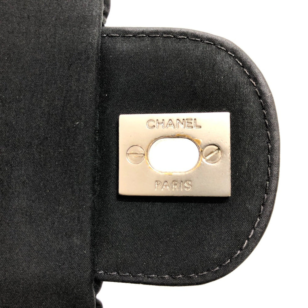 Chanel Black Cloth Shoulder Bag