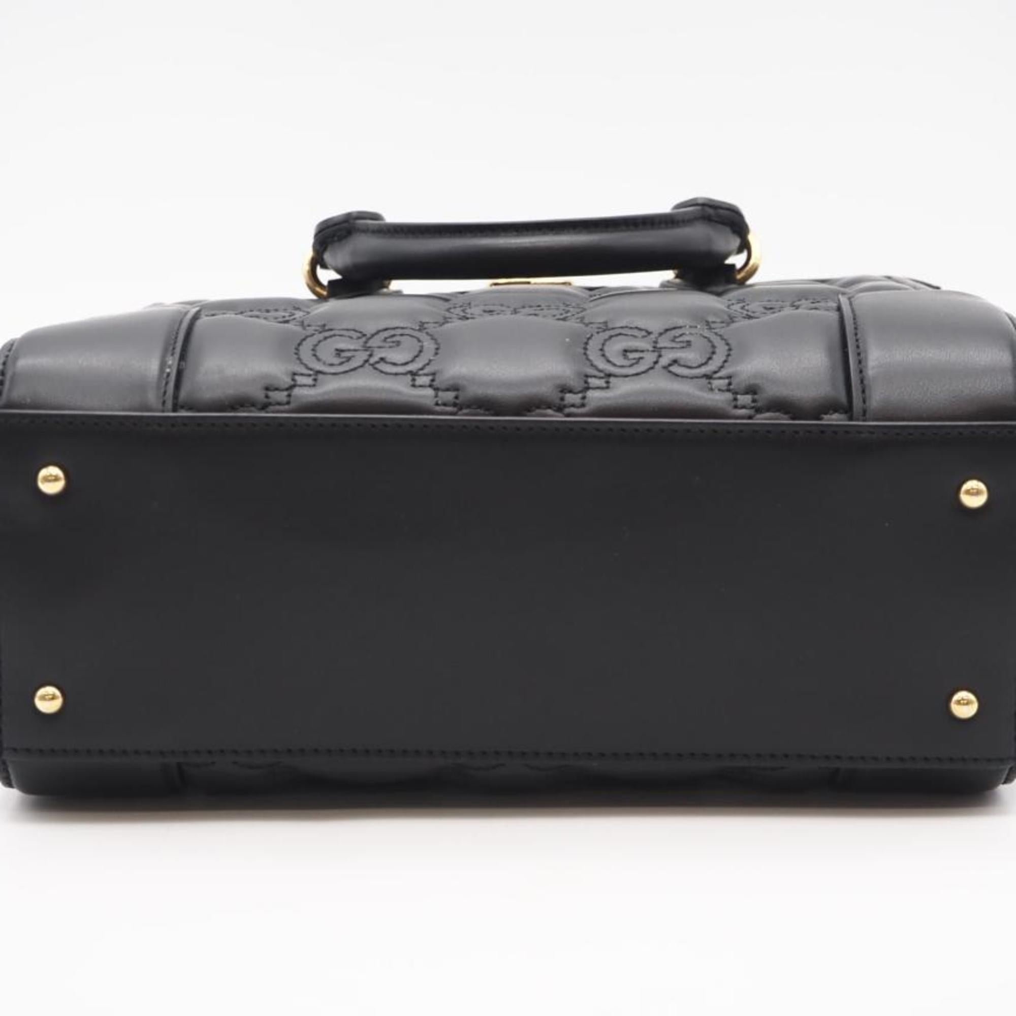 Gucci Black Leather Handbag (Pre-Owned)