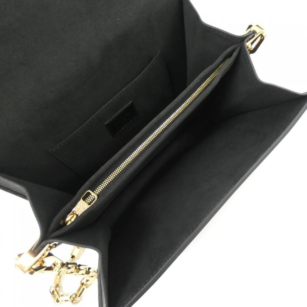 Louis Vuitton Black Leather Shoulder Bag