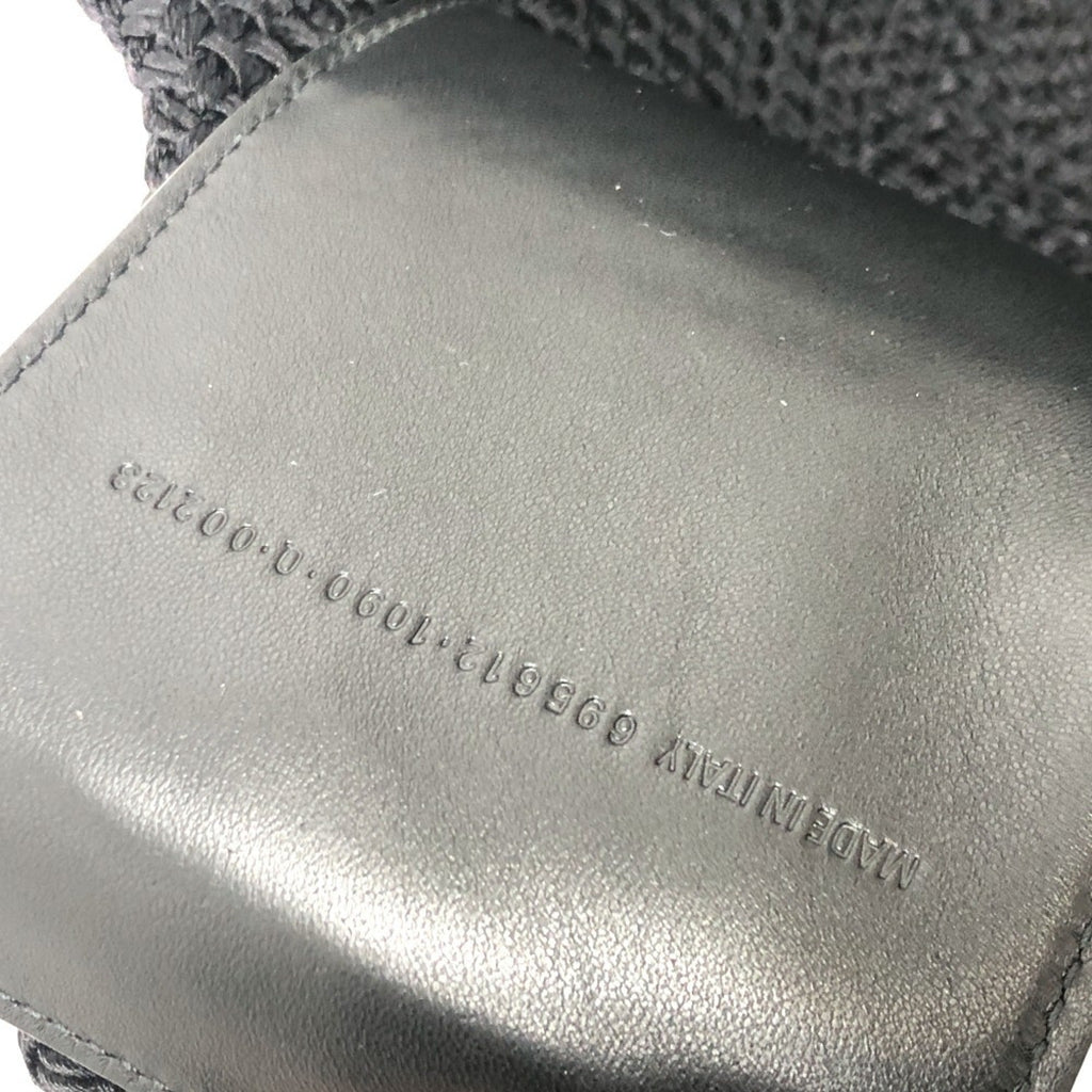 Balenciaga Black Nylon Leather Basket Shoulder