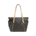 Louis Vuitton Brown Coated Canvas Handbag