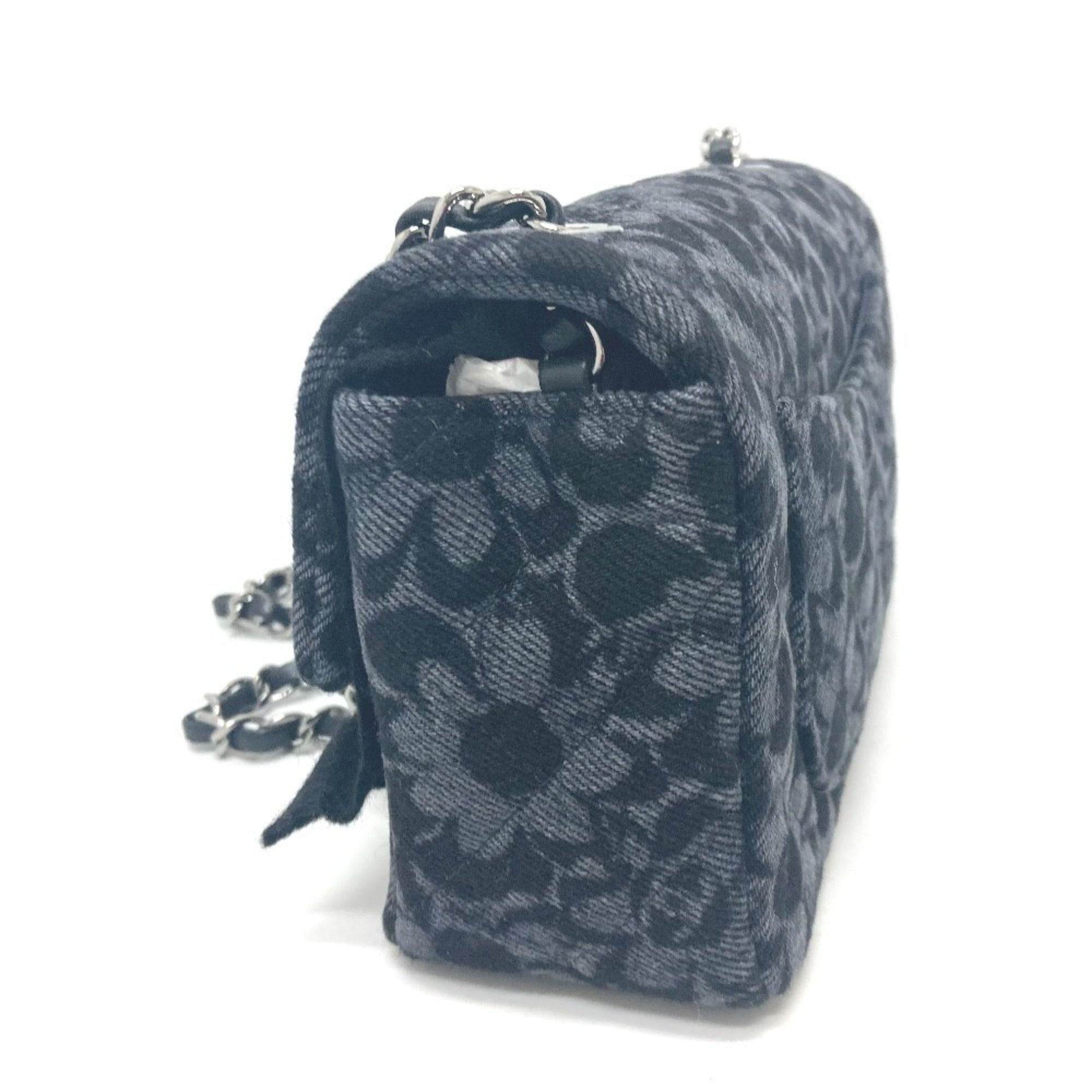 Chanel Black Denim Shoulder Bag