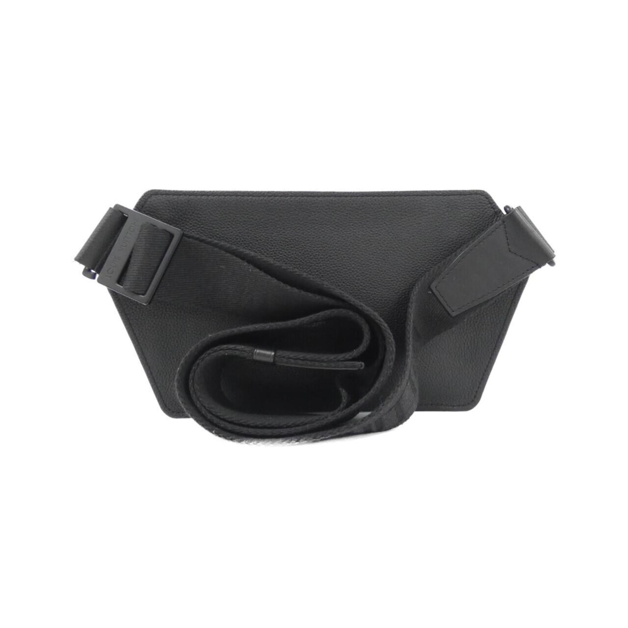 Louis Vuitton Black Leather Shoulder Bag