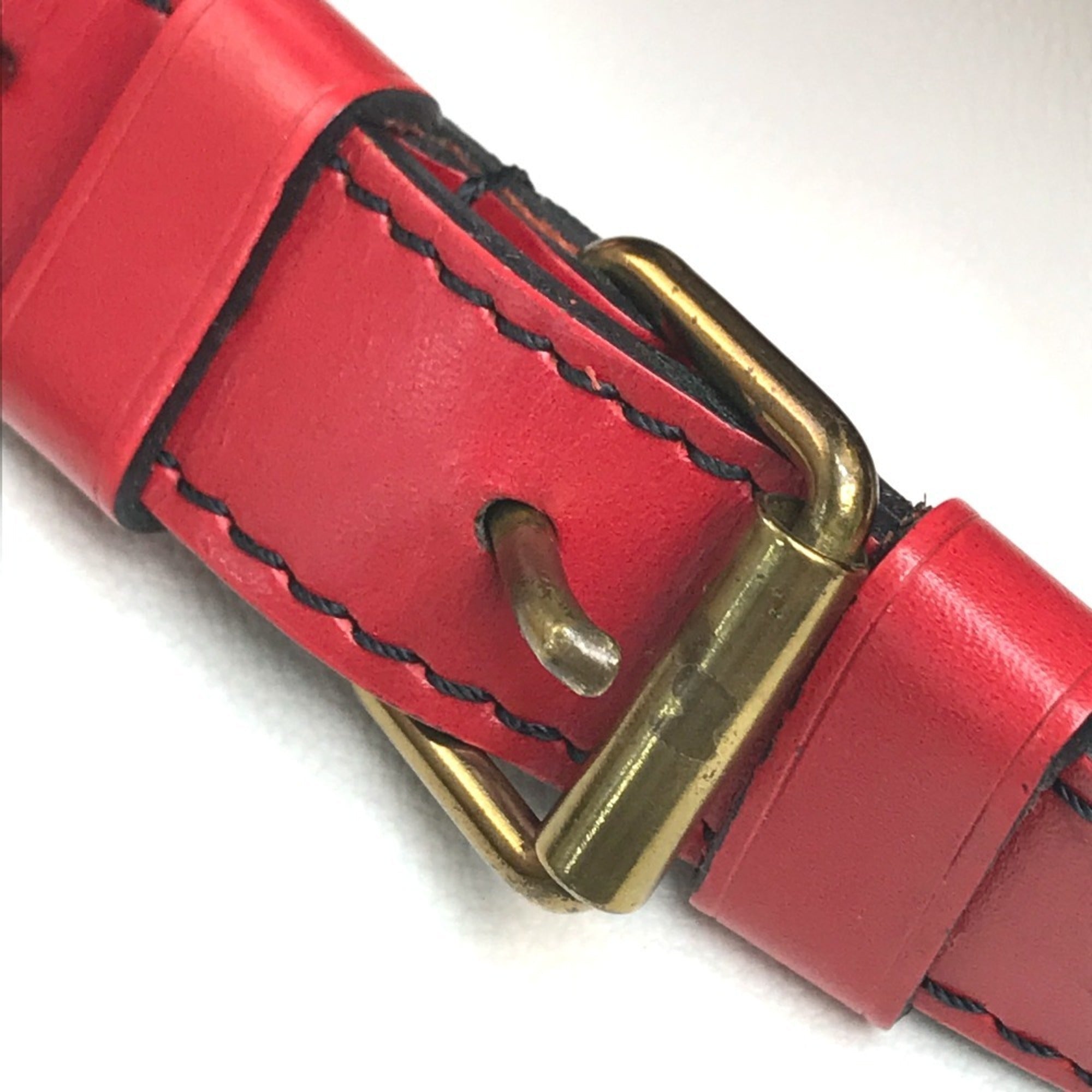 Louis Vuitton Castilian Red Red Color Epi Leather Shoulder Bag