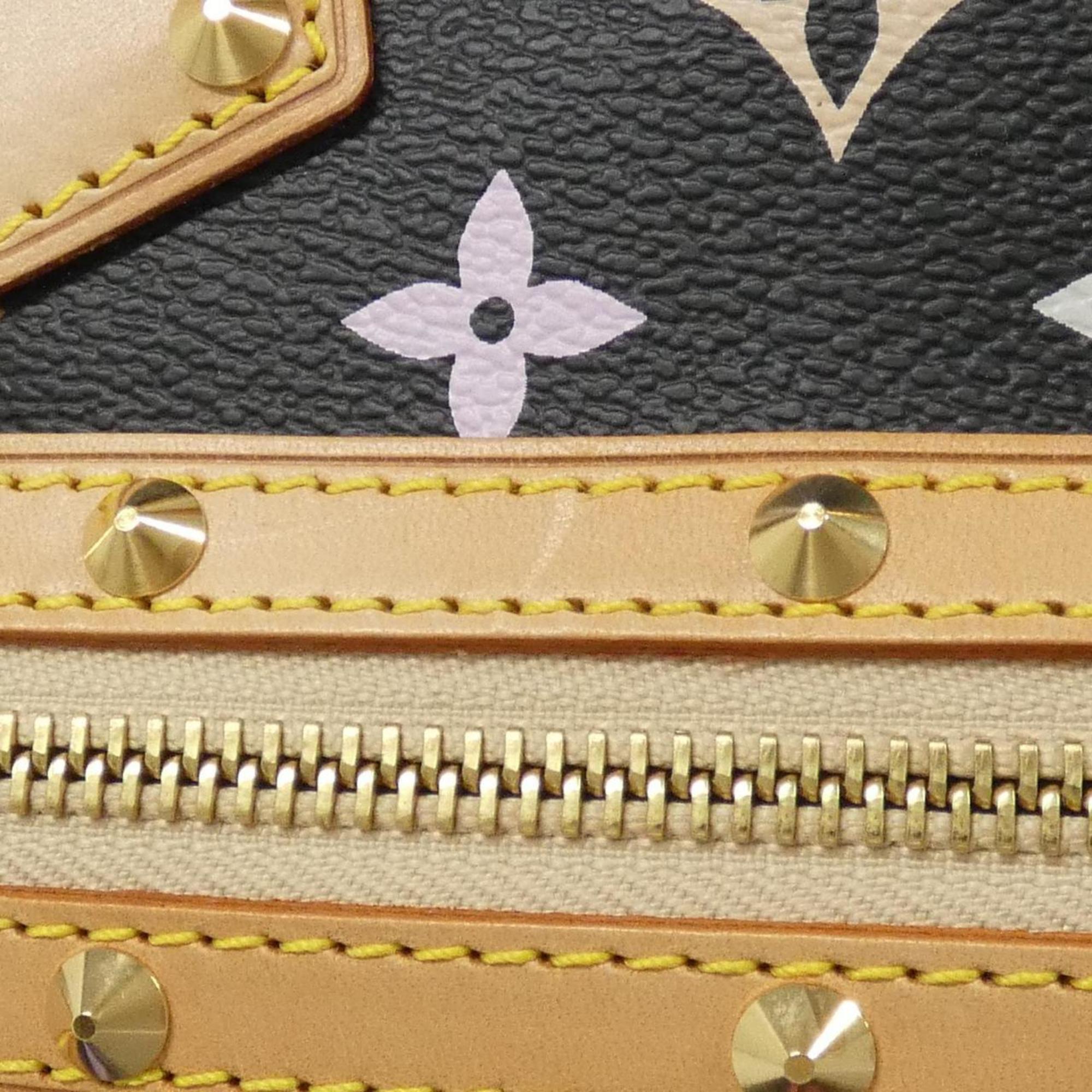 Louis Vuitton Black Multi-Color Coated Canvas Handbag