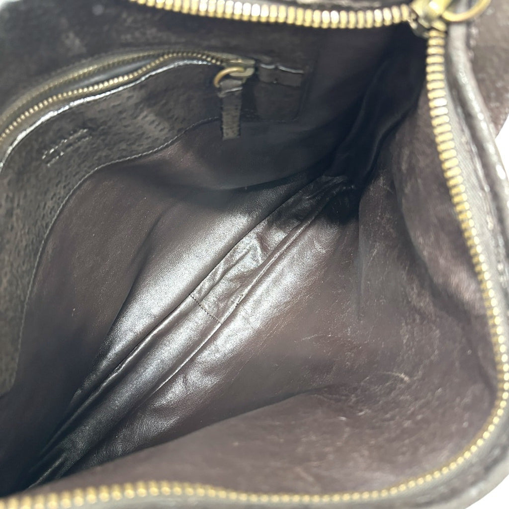 Prada Brown Leather Shoulder Bag