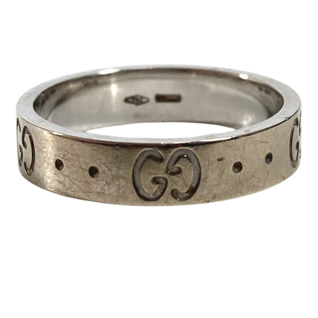 Gucci Silver White Gold (18K) Band Ring (Pre-Owned)