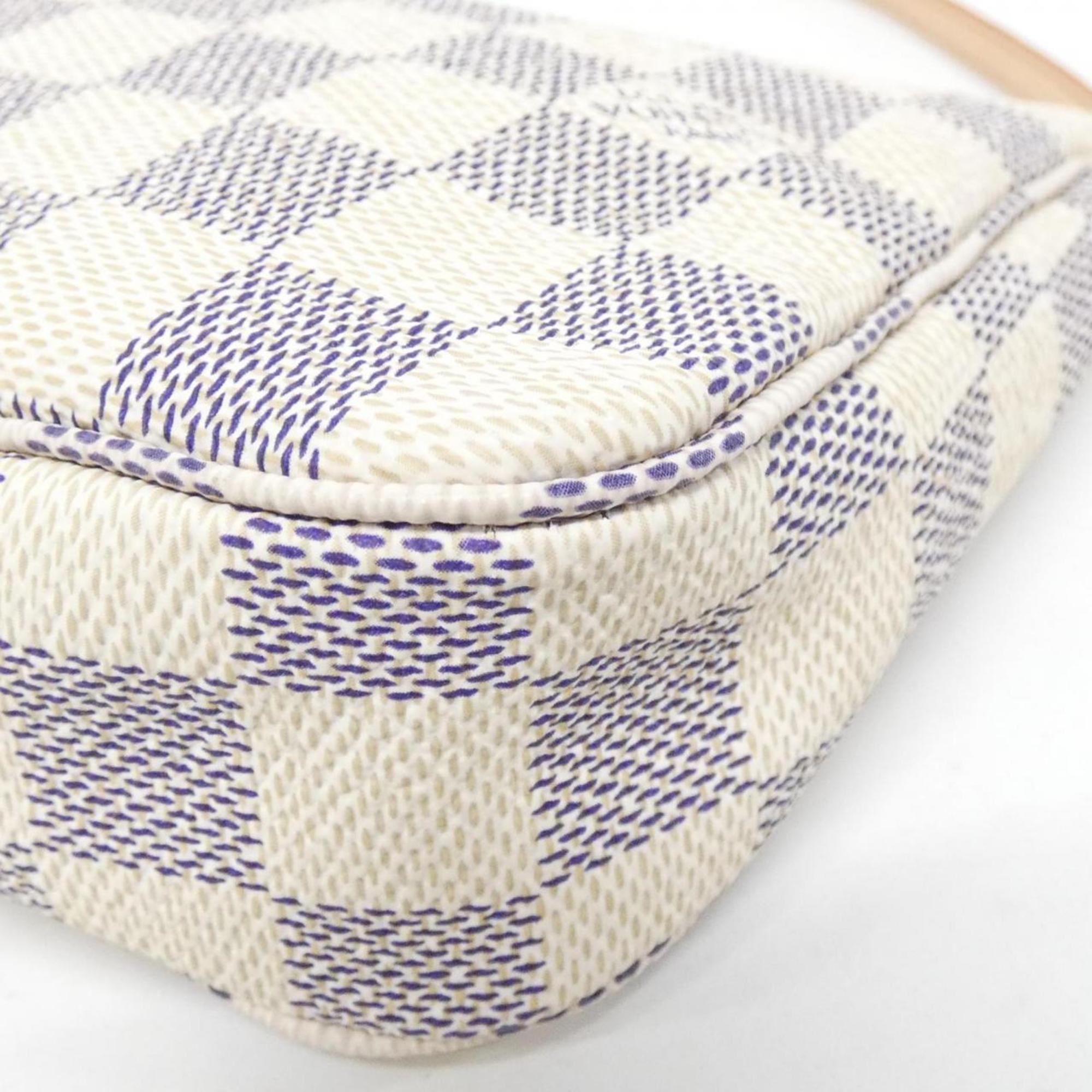 Louis Vuitton Azur Coated Canvas Pochette Pouch