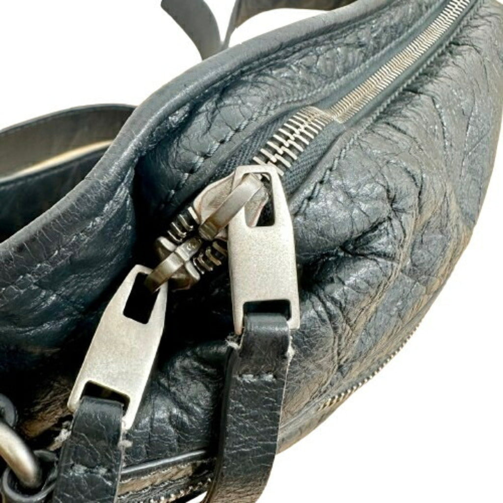 Balenciaga Gray Leather Fanny Pack Sling