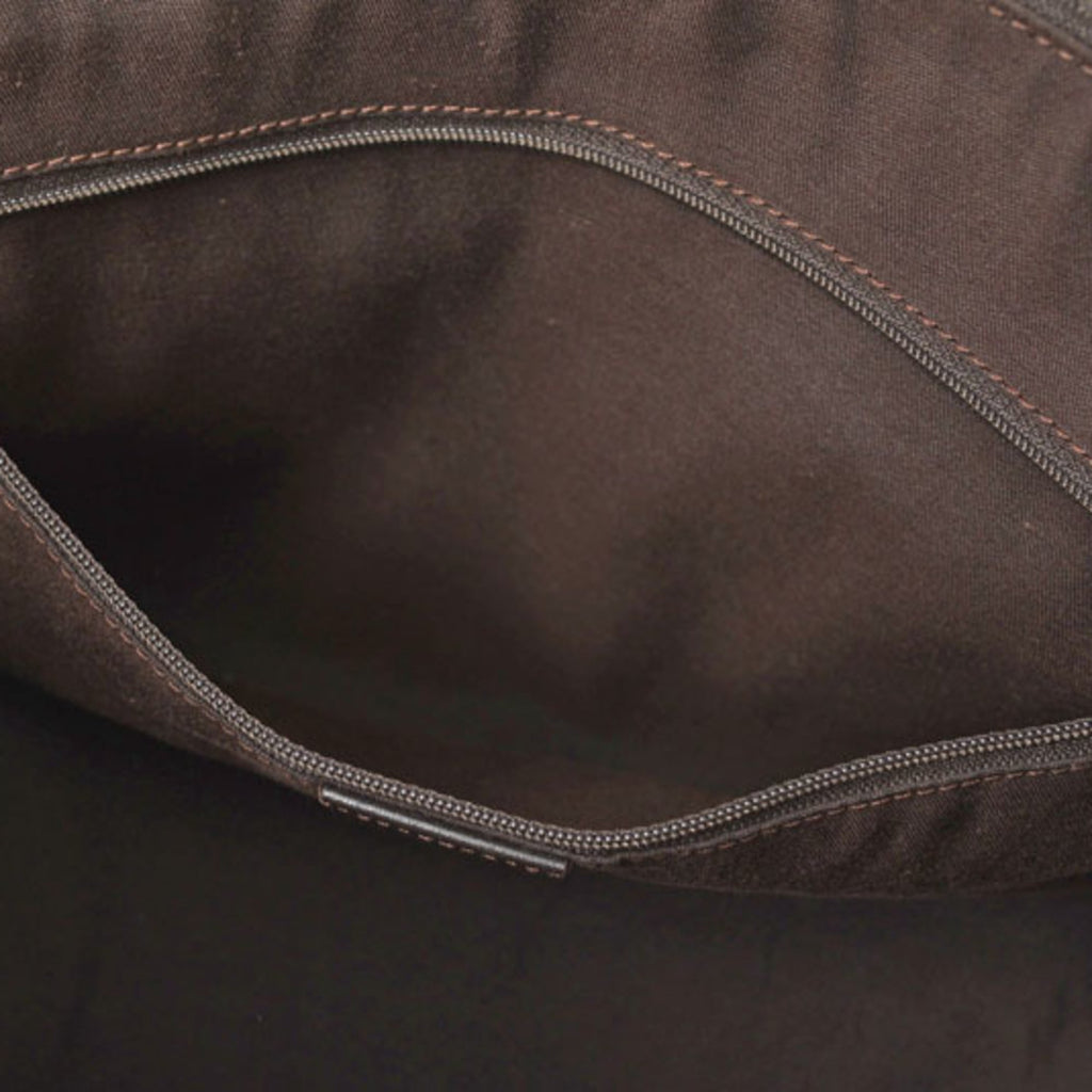 Gucci Black Dark Brown Gg Canvas Shopping Bag Tote Bag (Pre-Owned)