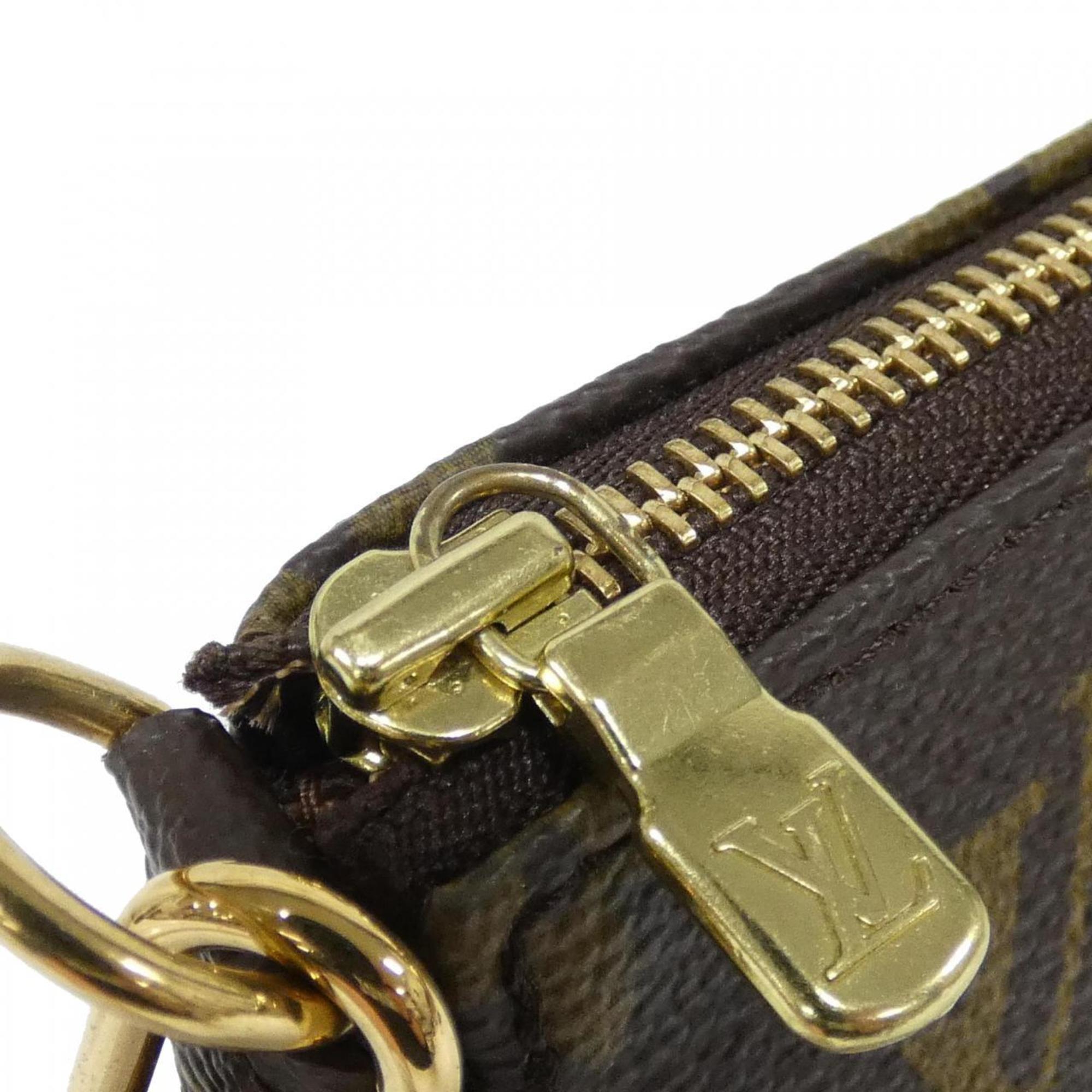 Louis Vuitton Marron Coated Canvas Pouch