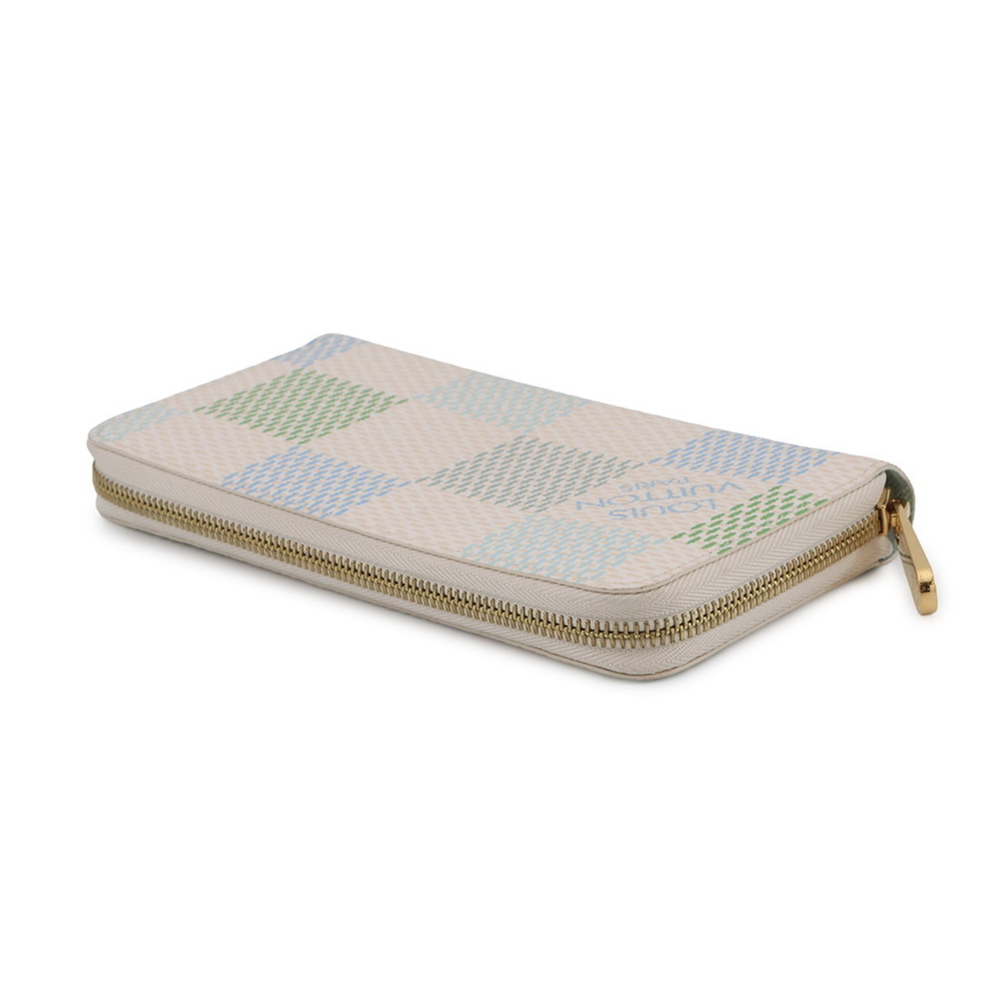 Louis Vuitton Beige Light Green Long Wallet