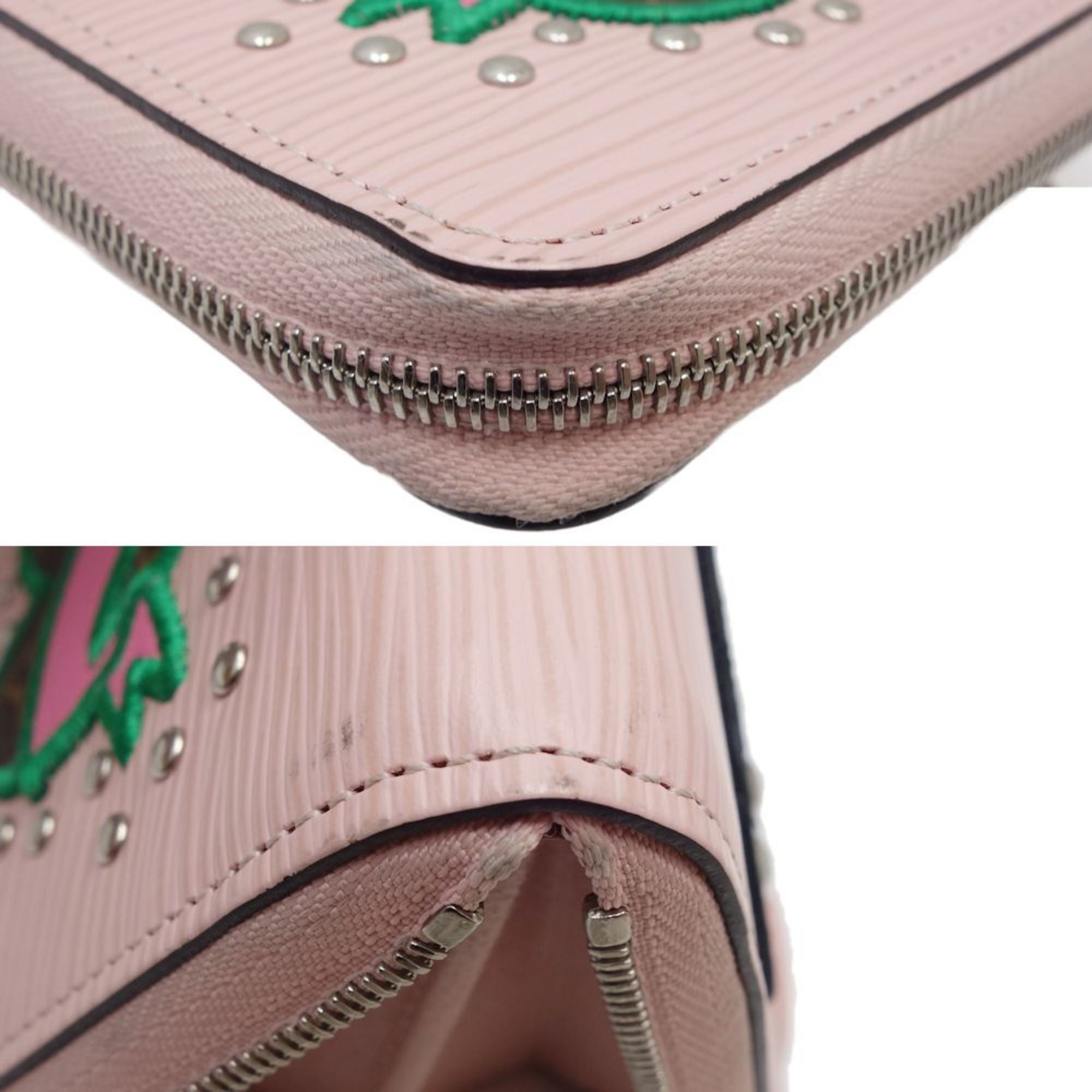 Louis Vuitton Rose Ballerine Leather Wallet