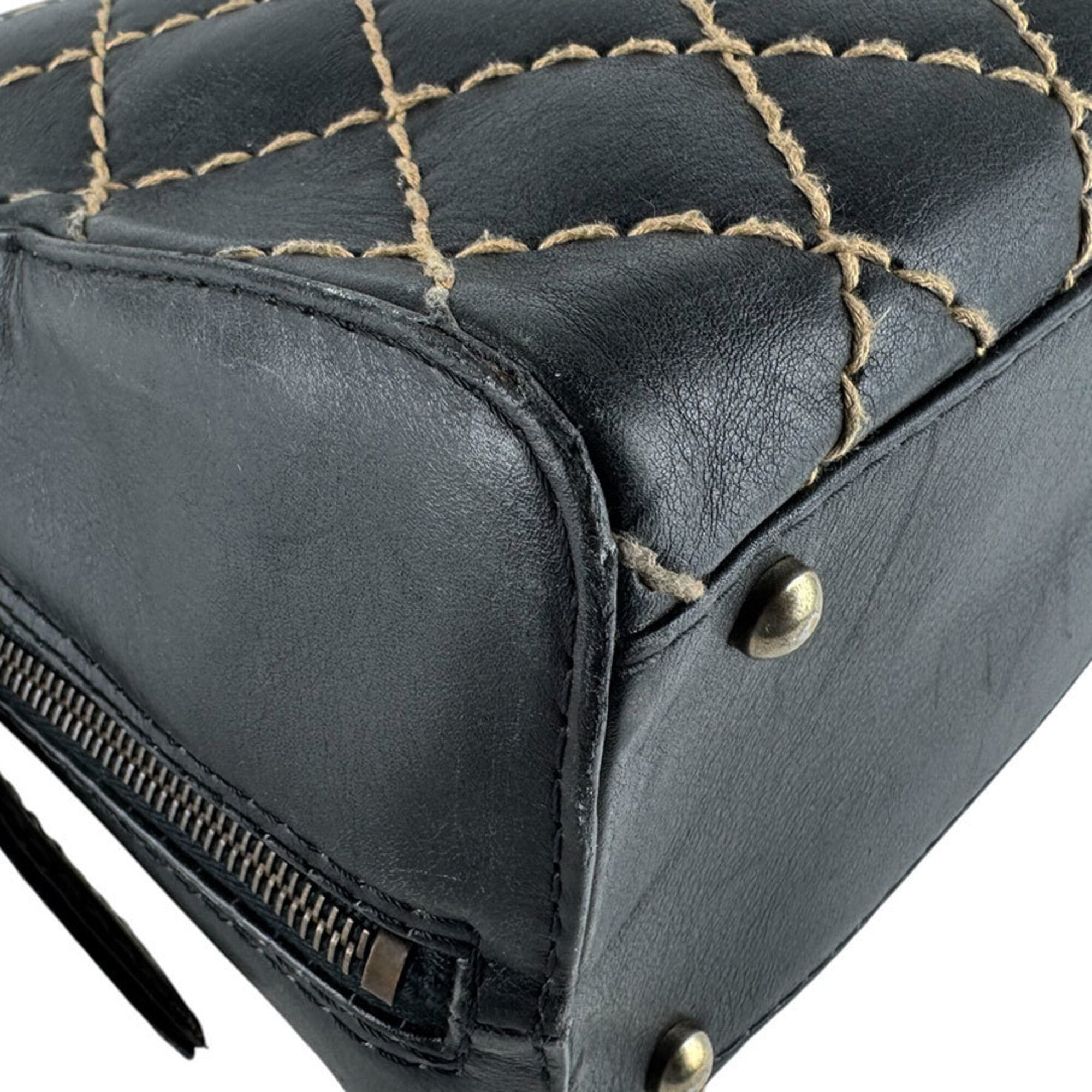 Chanel Black Leather Handbag