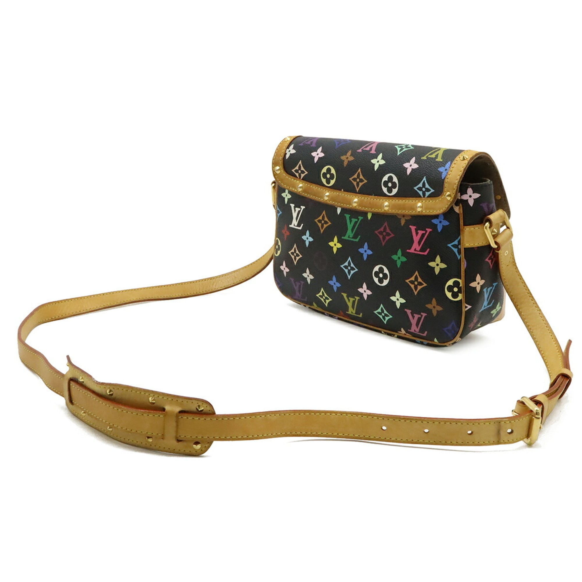 Louis Vuitton Black Monogram Multi-Color Noir Monogram Multicolore Pochette Shoulder Bag