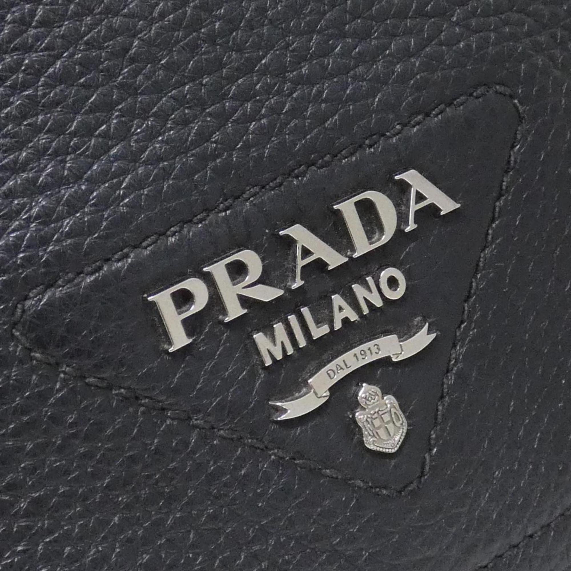 Prada Nero Vitello Daino Shoulder Bag