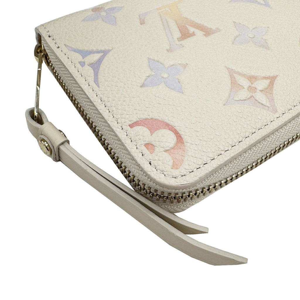 Louis Vuitton Beige Leather Long Wallet