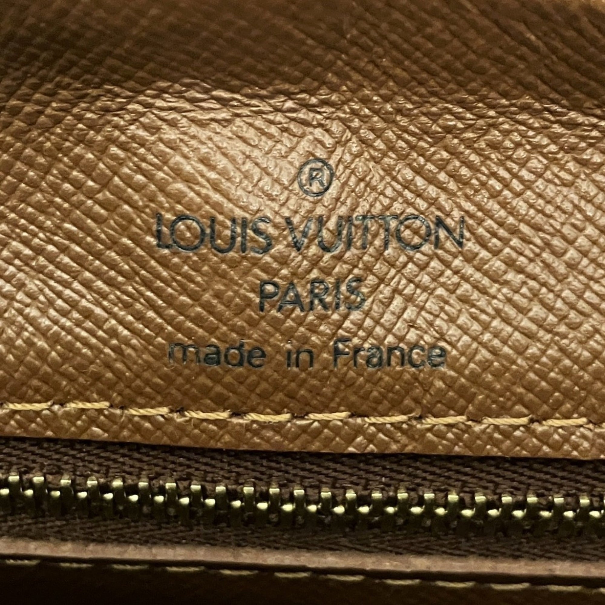 Louis Vuitton Brown Leather Shoulder Bag