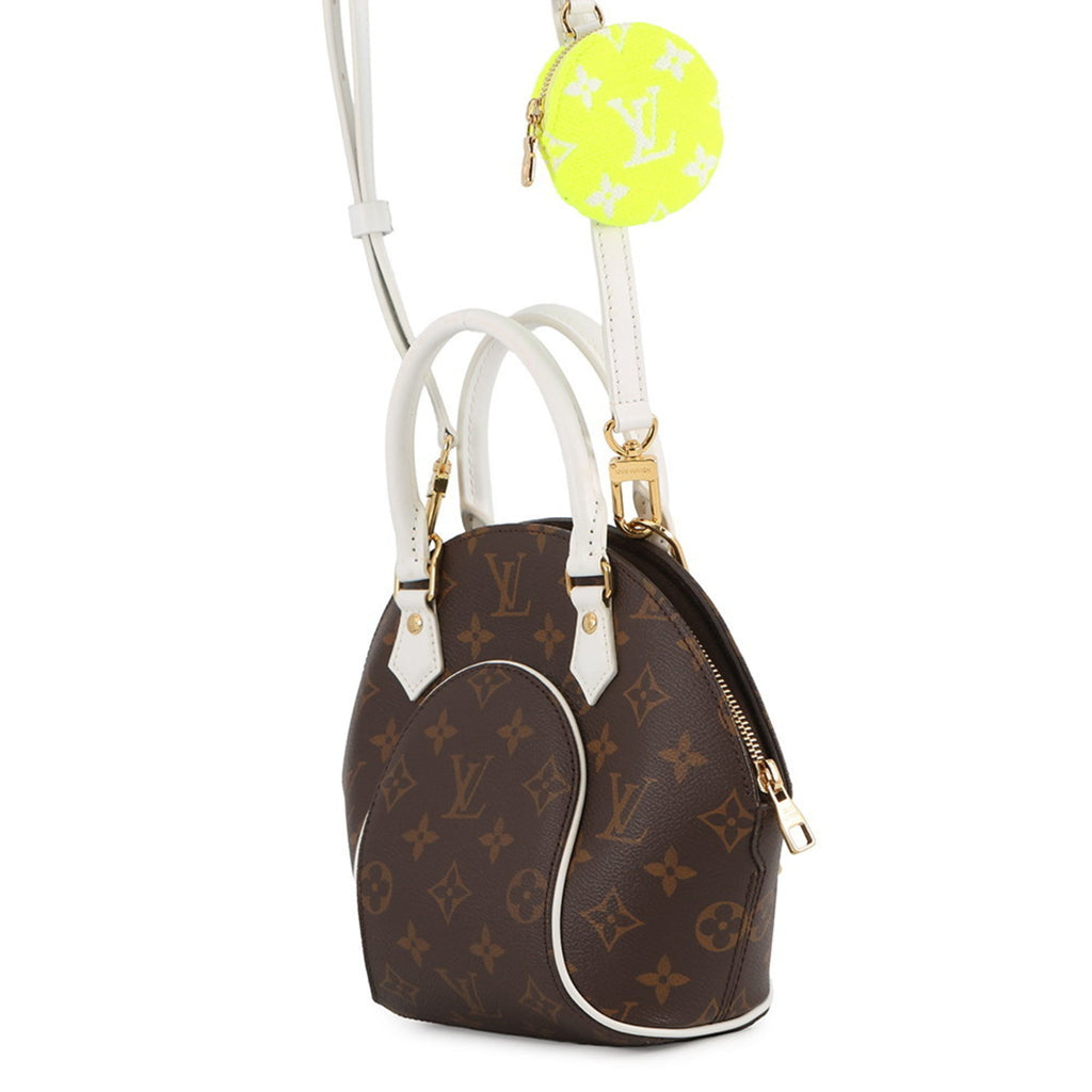 Louis Vuitton Brown Monogram White Yellow Monogram Handbag Shoulder Bag