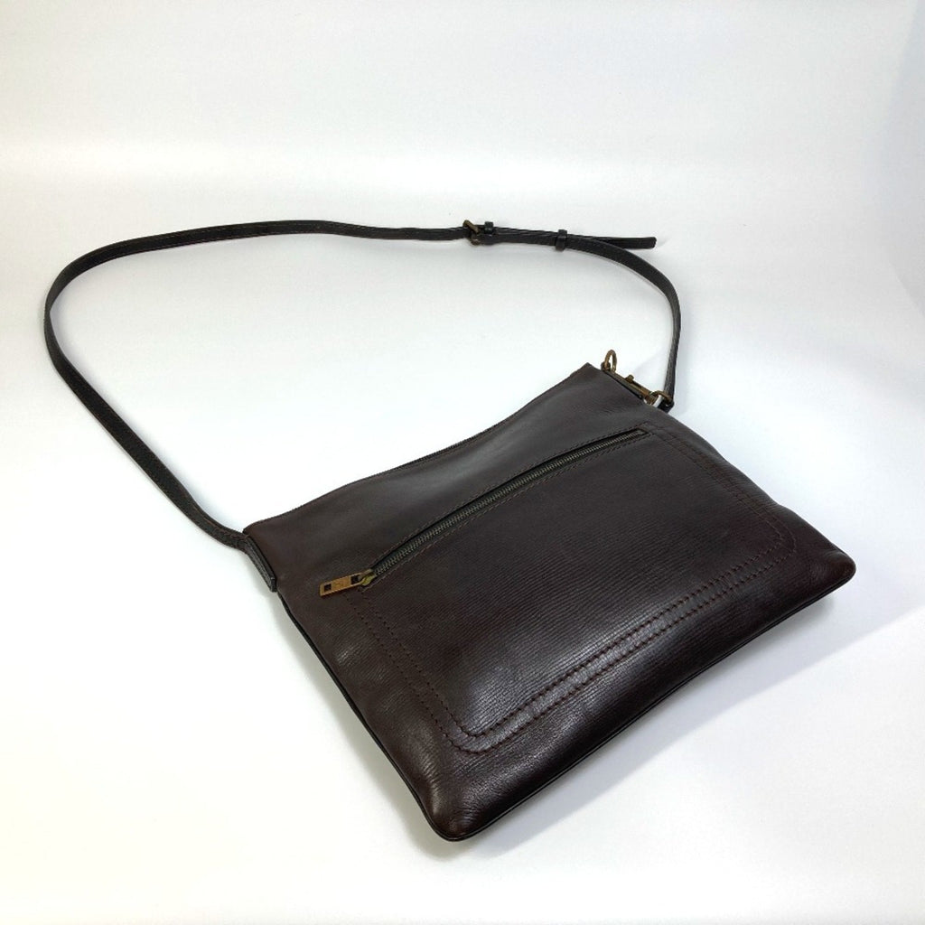 Louis Vuitton Brown Coffee Utah Leather Pochette Shoulder Bag