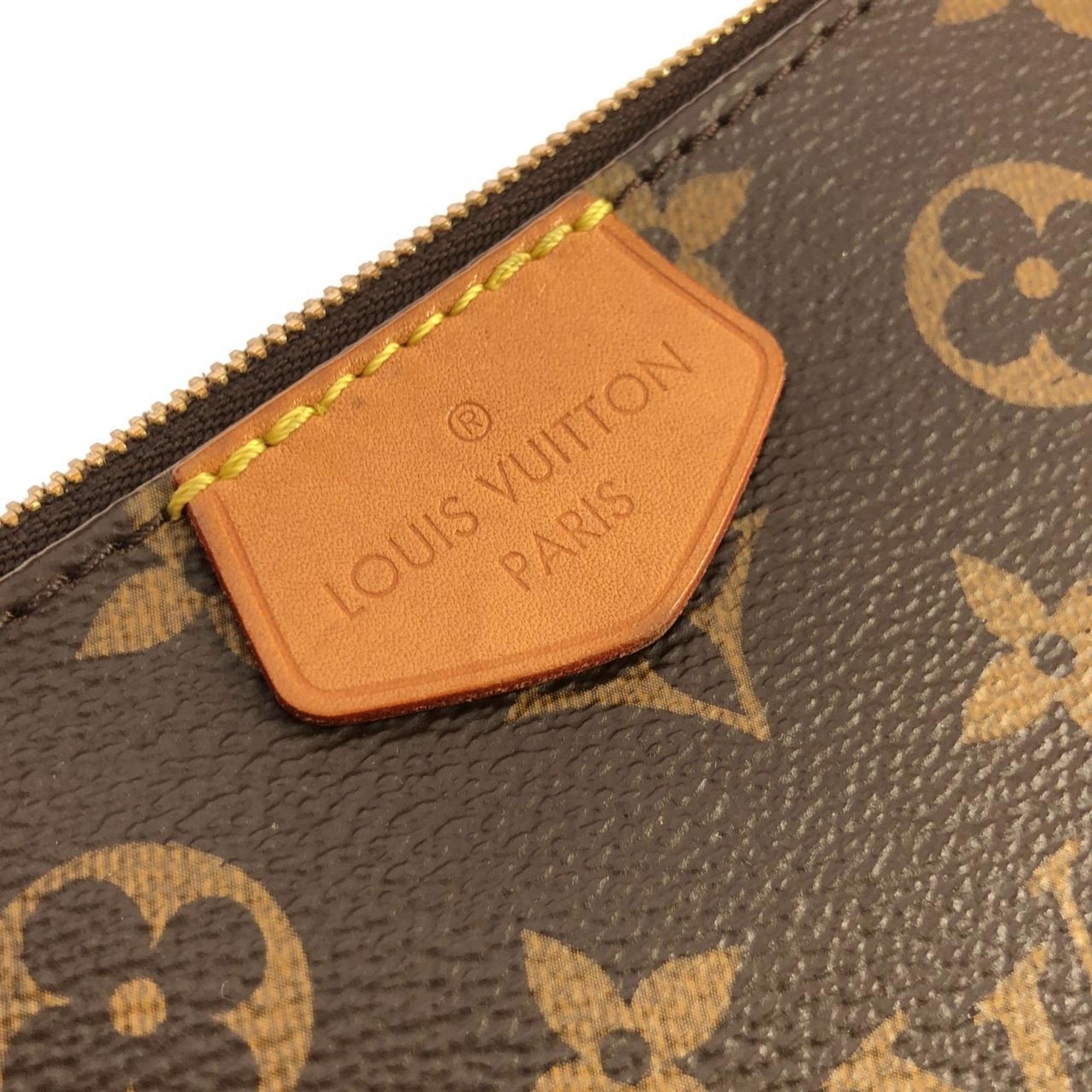 Louis Vuitton Brown Rose Clair Coated Canvas Pochette Shoulder Bag