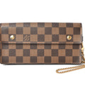 Louis Vuitton Damier Damier Canvas Damier Canvas Chain/Shoulder Wallet
