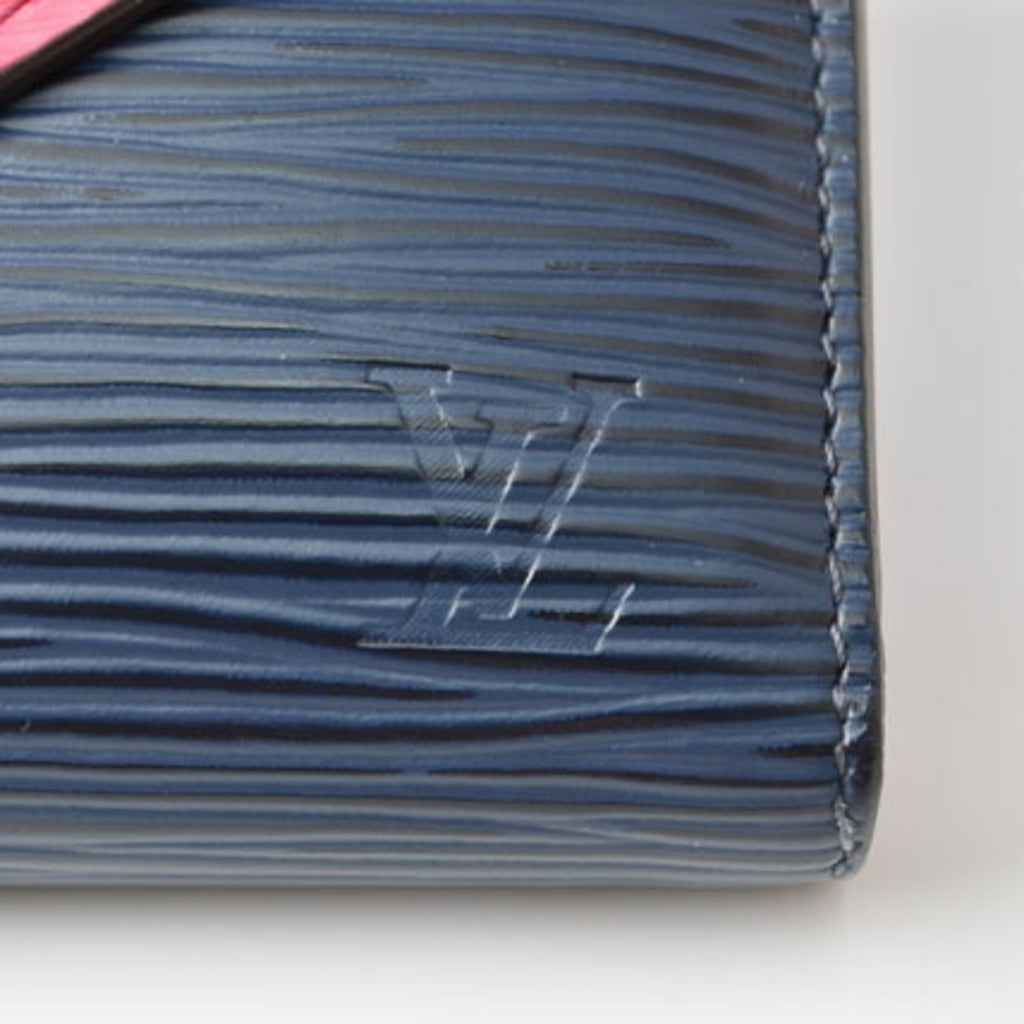 Louis Vuitton Epi Blue Epi Leather Wallet (Tri-Fold)