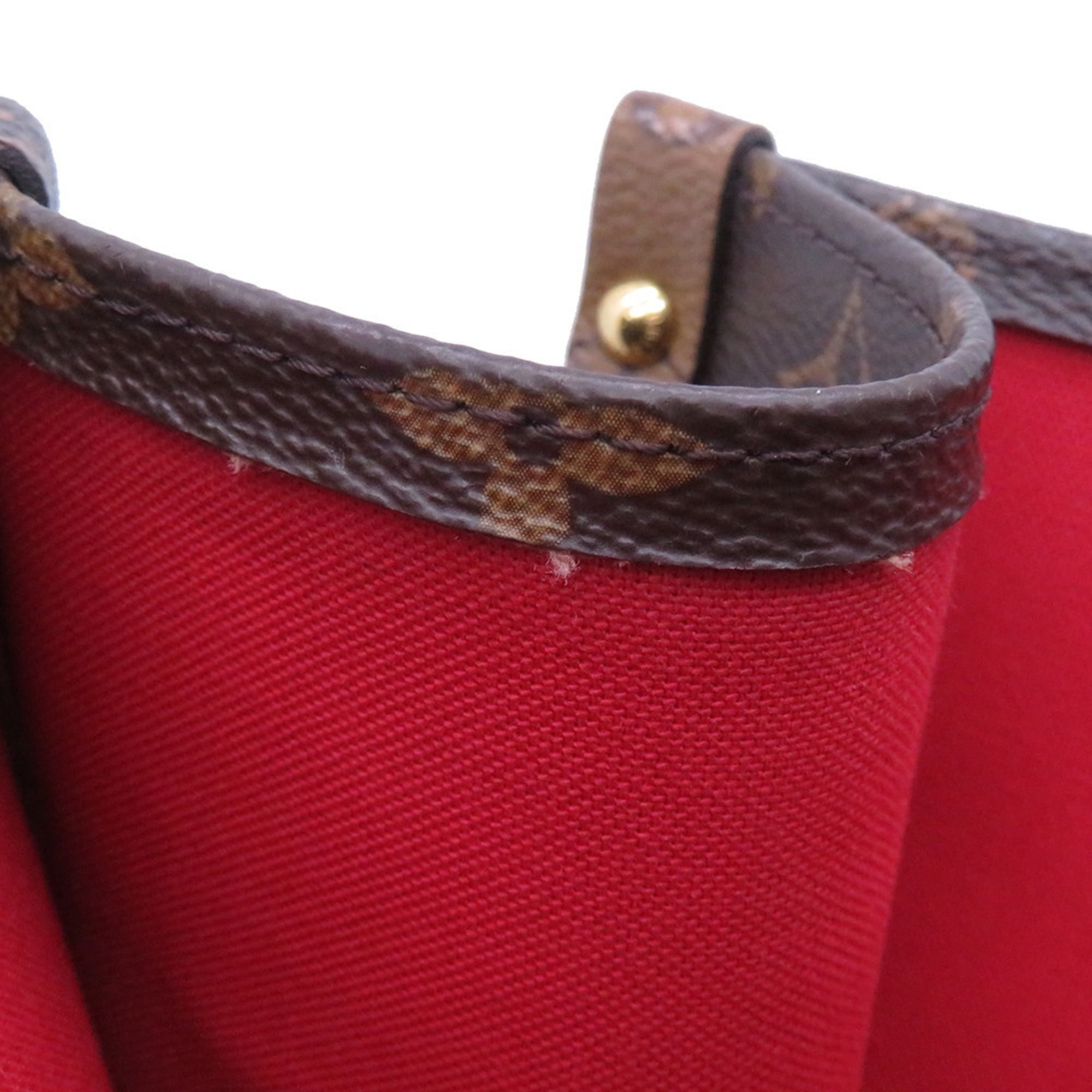 Louis Vuitton Monogram Reverse Red Color Monogram Reverse Monogram Handbag Tote Bag