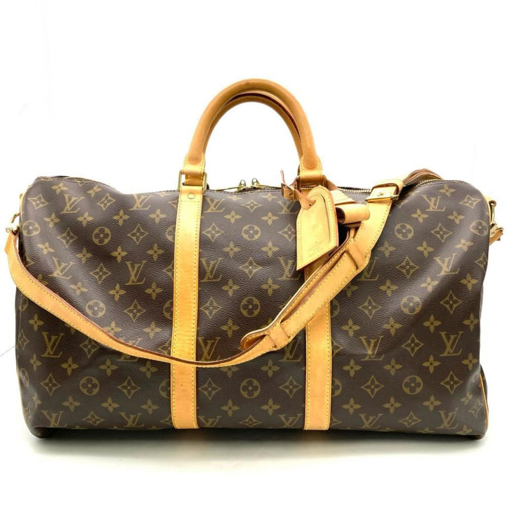 Louis Vuitton Monogram Brown Monogram Leather Boston Bag