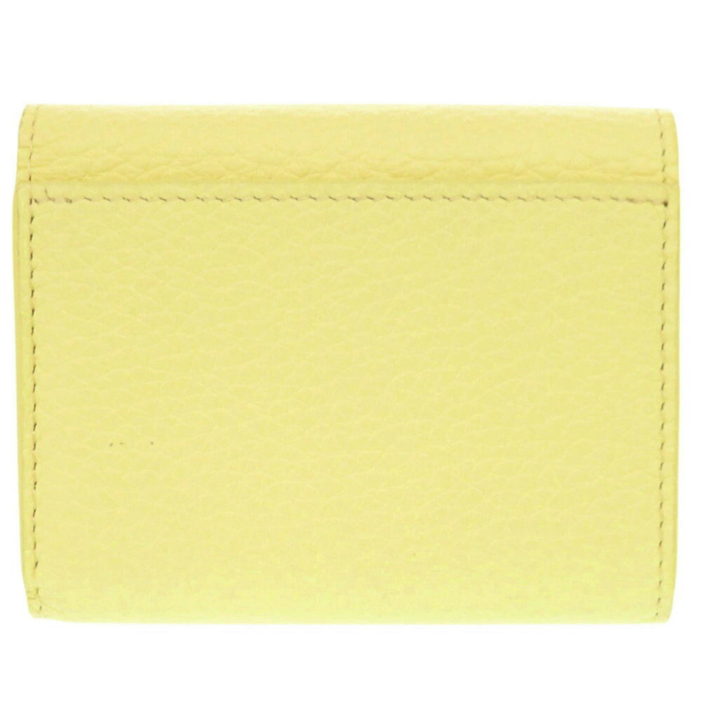 Louis Vuitton Yellow Leather Wallet (Tri-Fold)
