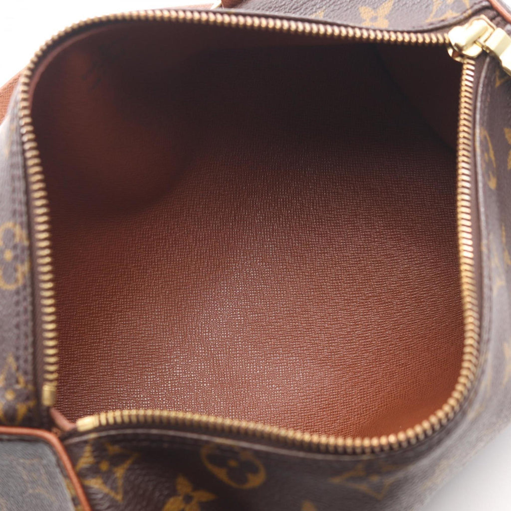 Louis Vuitton Brown Coated Canvas Leather Handbag