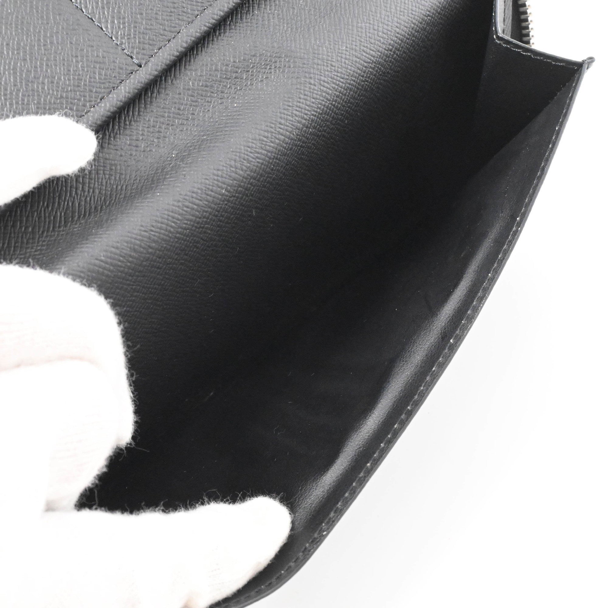 Louis Vuitton Epi Noir Epi Leather Long Wallet