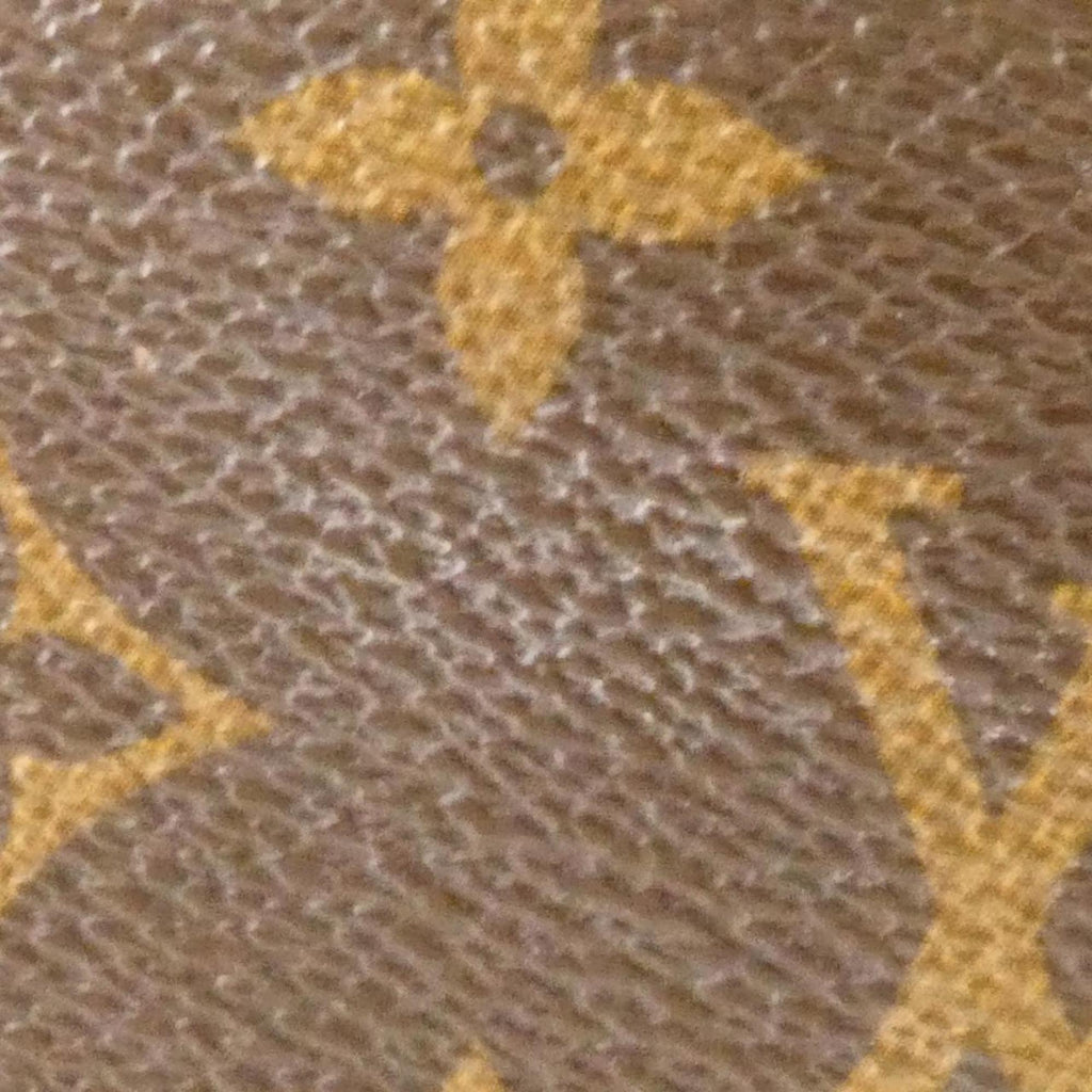 Louis Vuitton Fuchsia Marron Coated Canvas Handbag