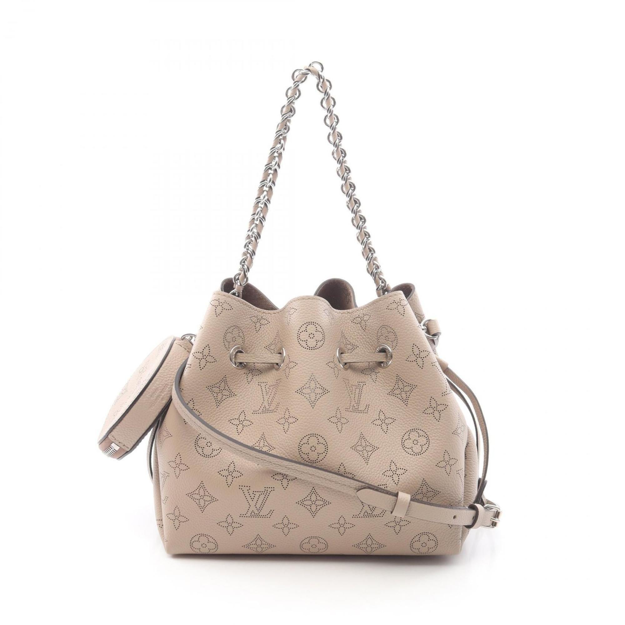 Louis Vuitton Beige Galle Mahina Leather Leather Handbag Pouch