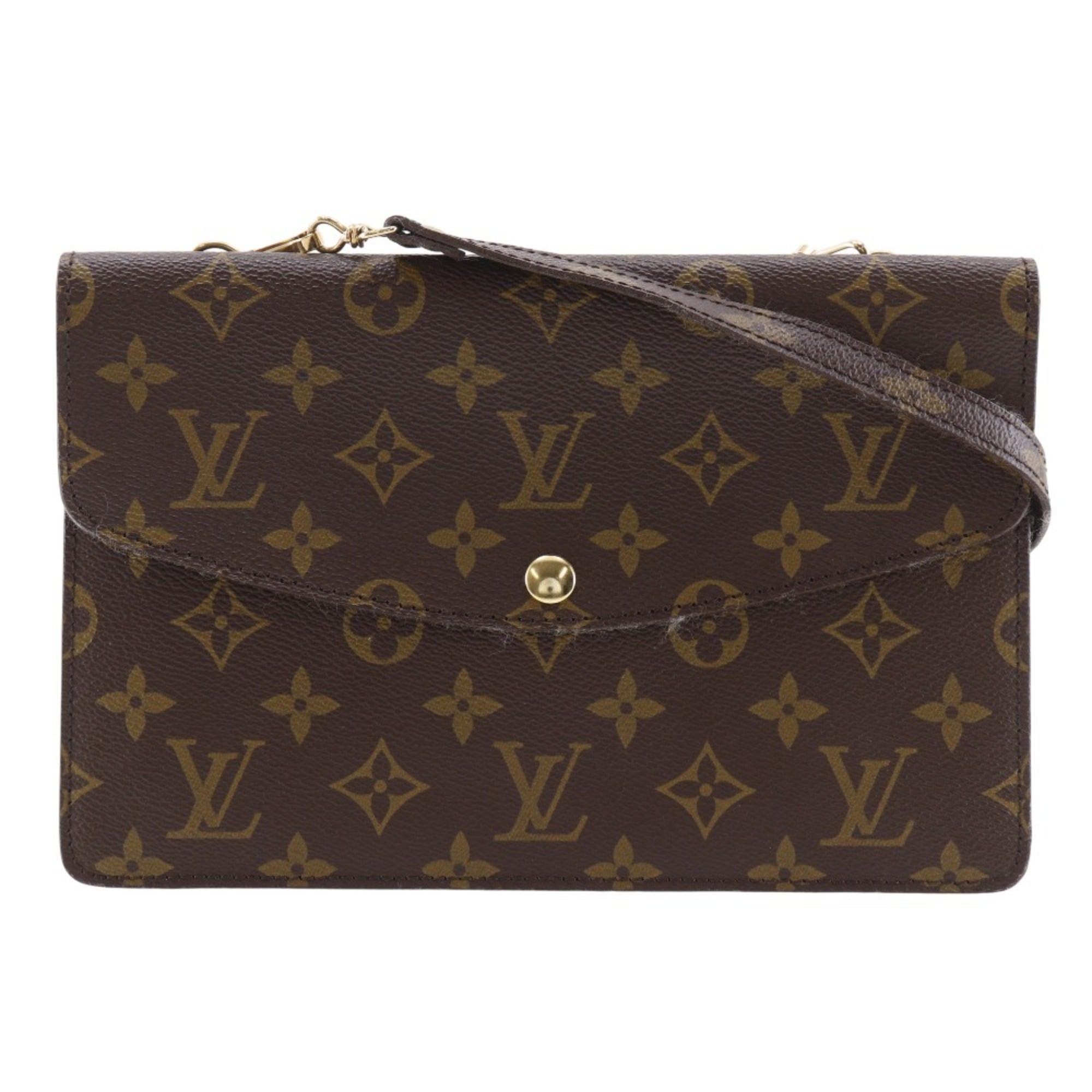 Louis Vuitton Brown Monogram Canvas Shoulder Bag