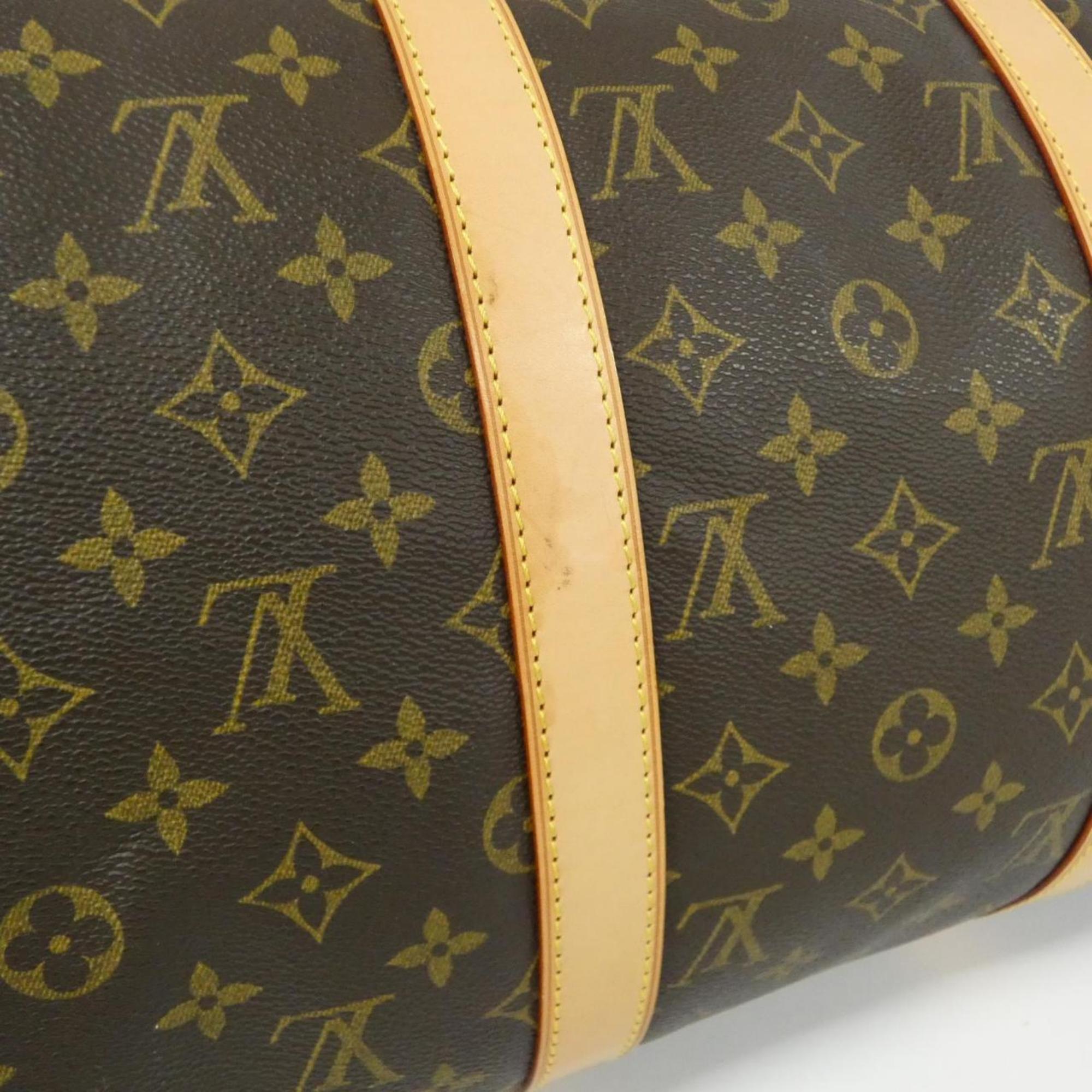 Louis Vuitton Brown Coated Canvas Boston Bag