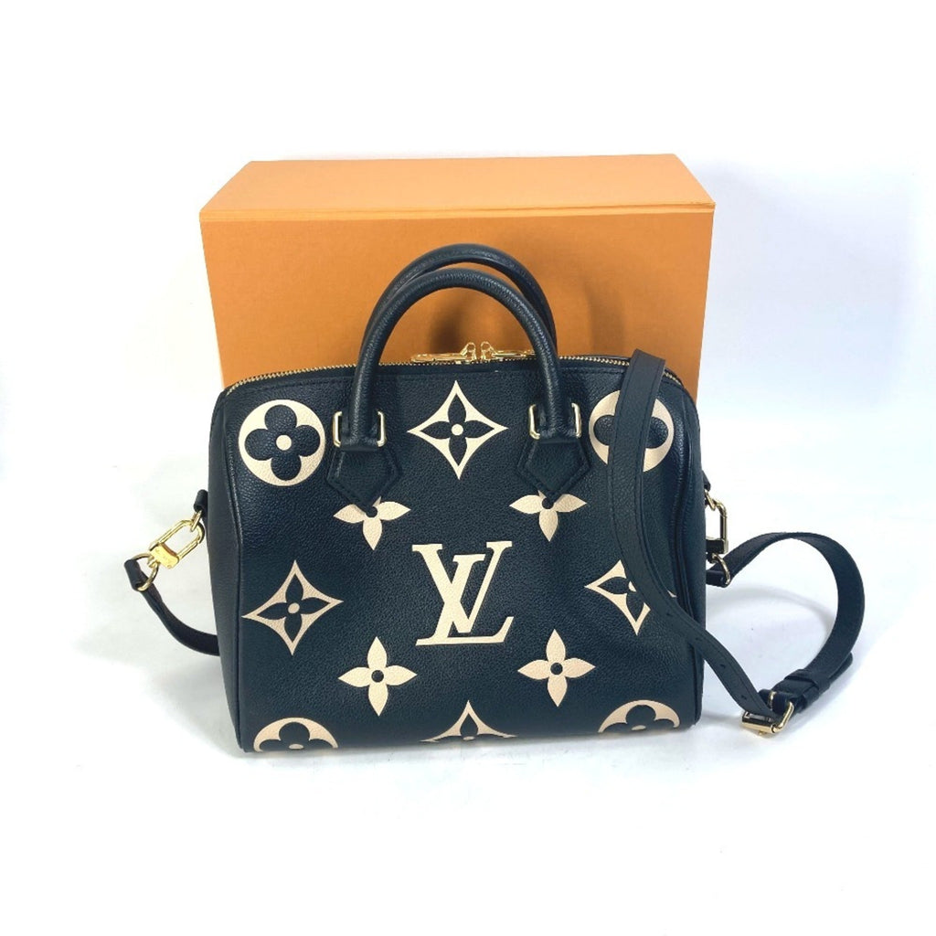 Louis Vuitton Black Monogram Empreinte Boston Bag Handbag Shoulder Bag