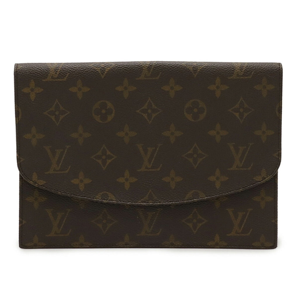 Louis Vuitton Brown Monogram Monogram Clutch Bag Pochette Pouch