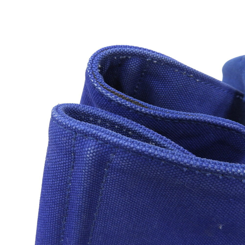 Prada Blue Canvas Handbag Tote Bag