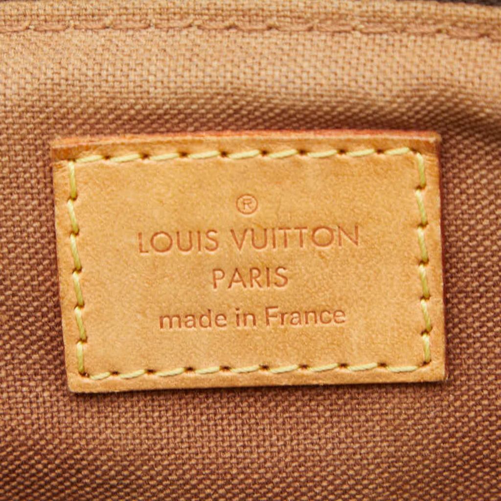 Louis Vuitton Brown Pvc Leather Handbag Shoulder Bag