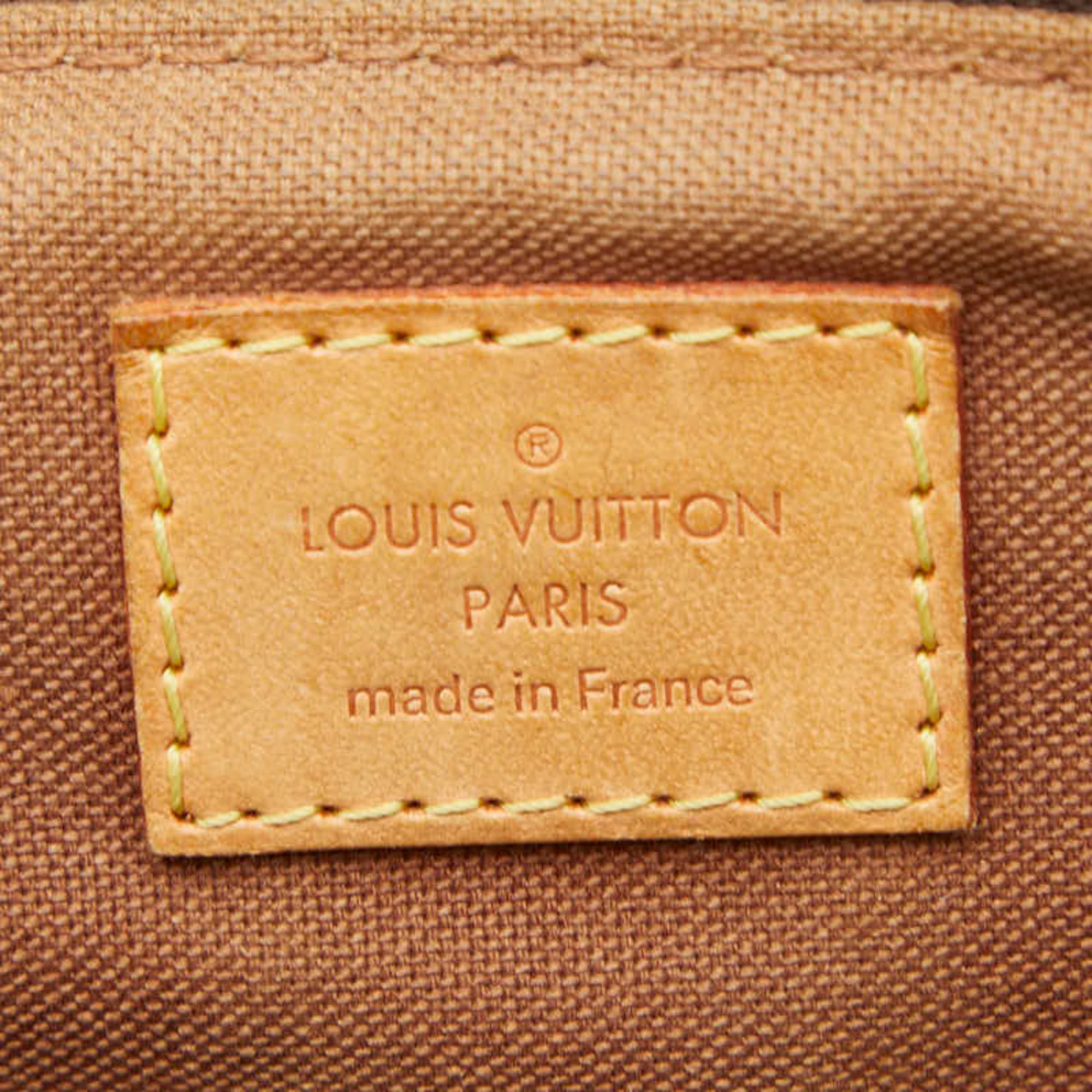Louis Vuitton Brown Pvc Leather Handbag Shoulder Bag