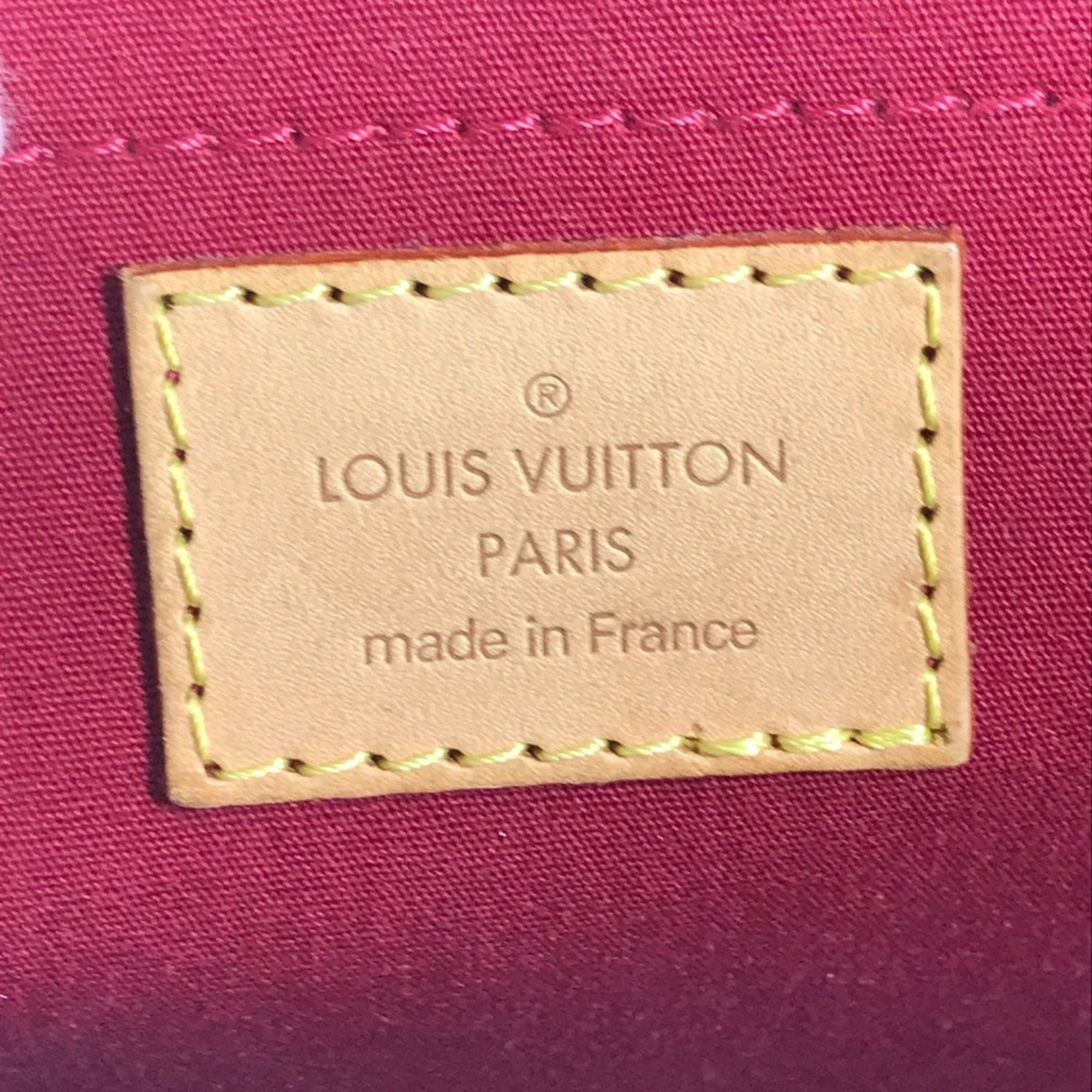 Louis Vuitton Pomme D'amour Red Color Monogram Vernis Shoulder Bag Tote Bag