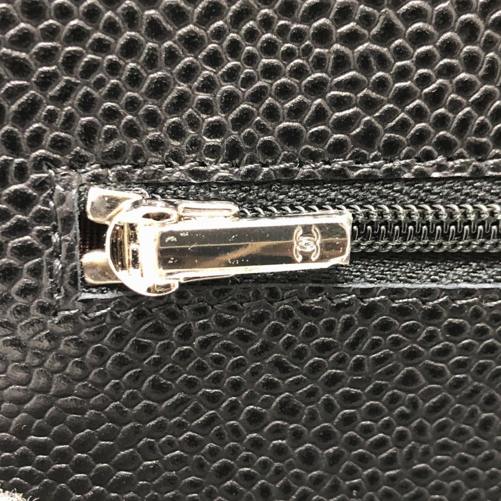 Chanel Black Caviar Leather Shoulder Bag