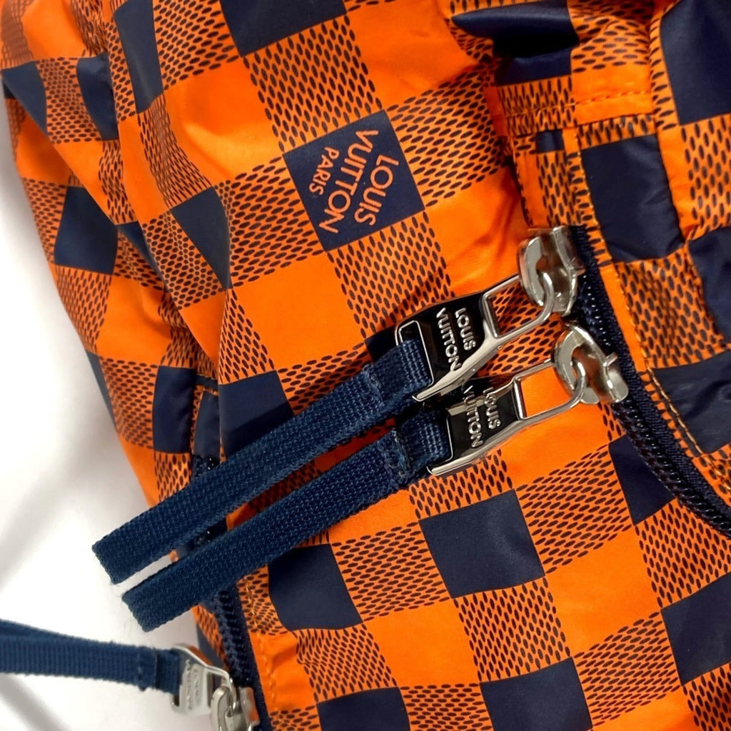 Louis Vuitton Damier Canvas Navy Orange Nylon Backpack