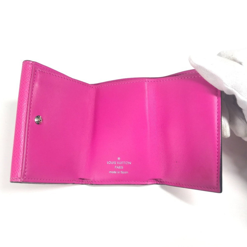 Louis Vuitton Pink Taigarama Wallet (Tri-Fold)