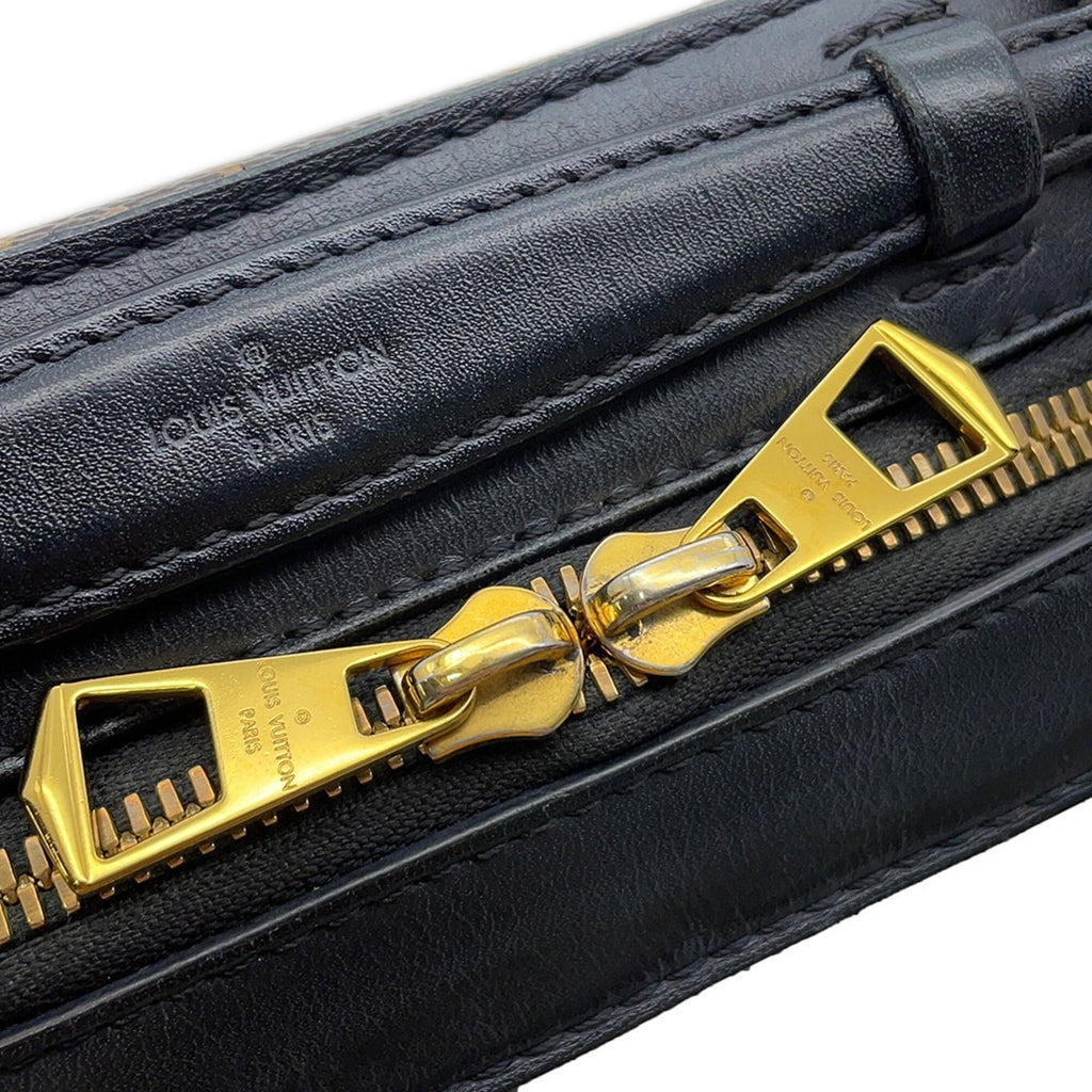 Louis Vuitton Black Monogram Noir Monogram Leather Shoulder Bag