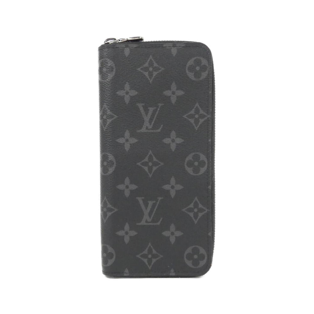 Louis Vuitton Black Coated Canvas Long Wallet
