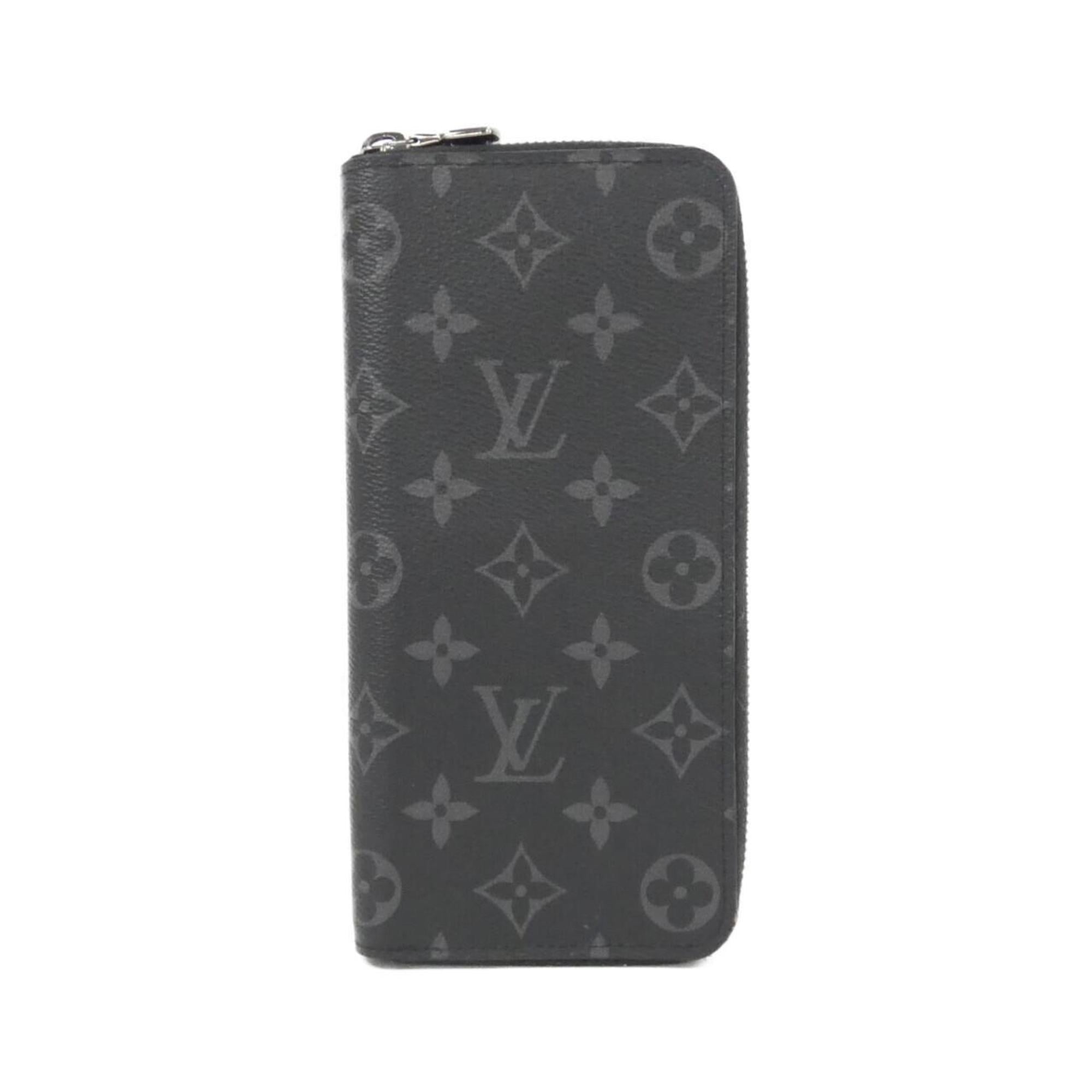Louis Vuitton Black Coated Canvas Long Wallet