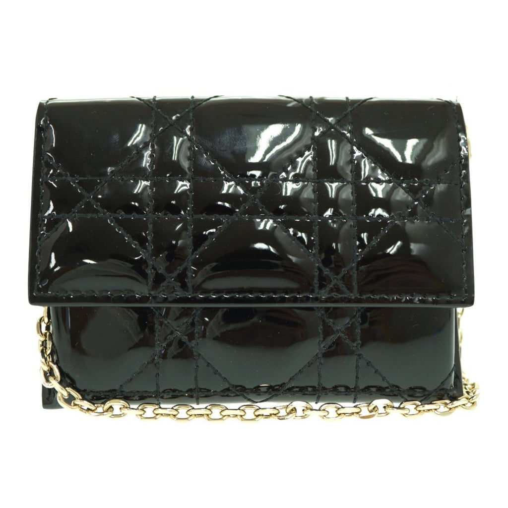 Christian Dior Black Patent Leather Shoulder Bag (Pre-Owned)